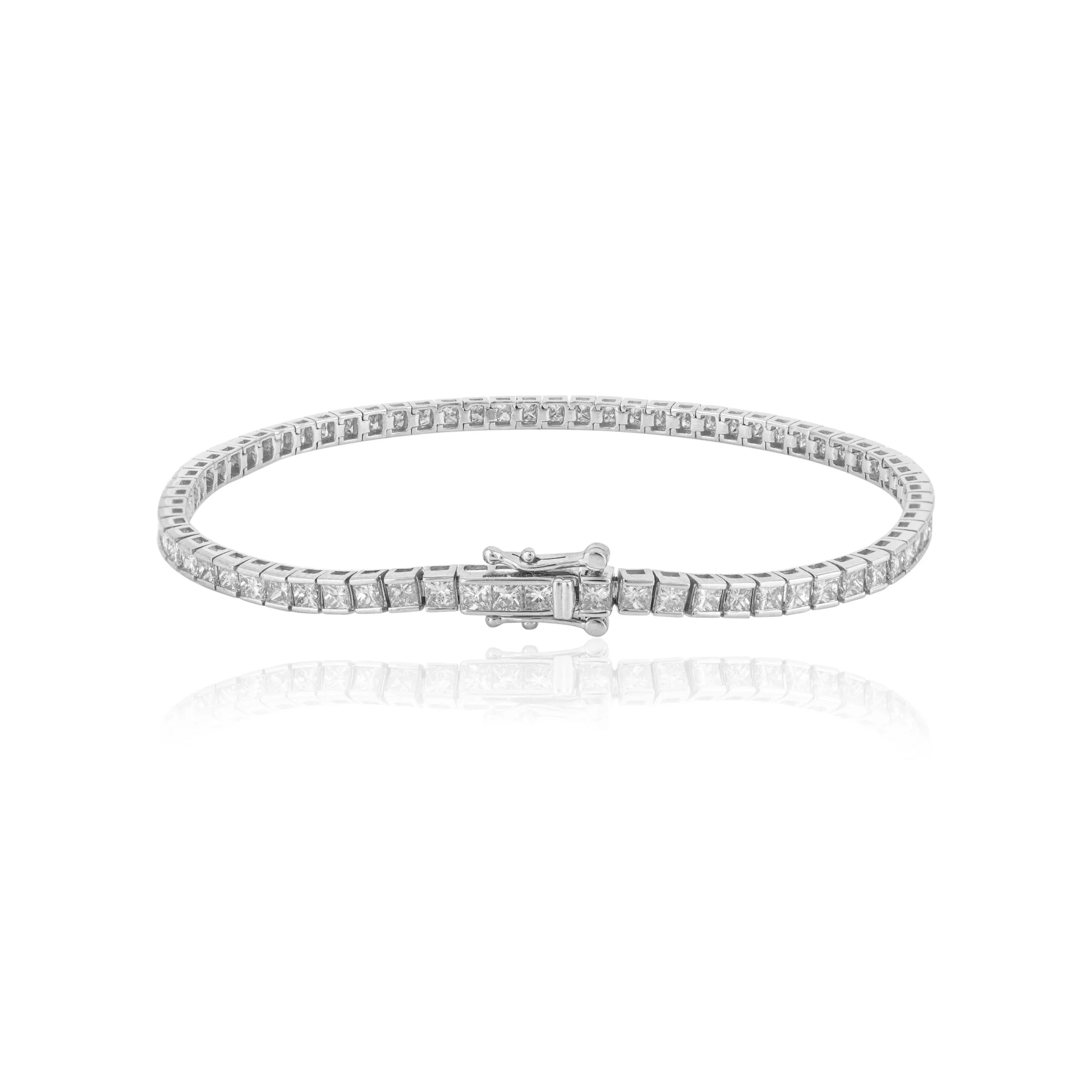 18K Gold Diamond Tennis Bracelet