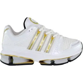 Adidas A3 Twinstrike Mens White/Gold Trainers