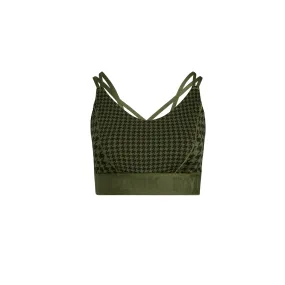 Adidas x Ivy Park Womens Strappy Low Support Bra 'Wild Pine/Black'