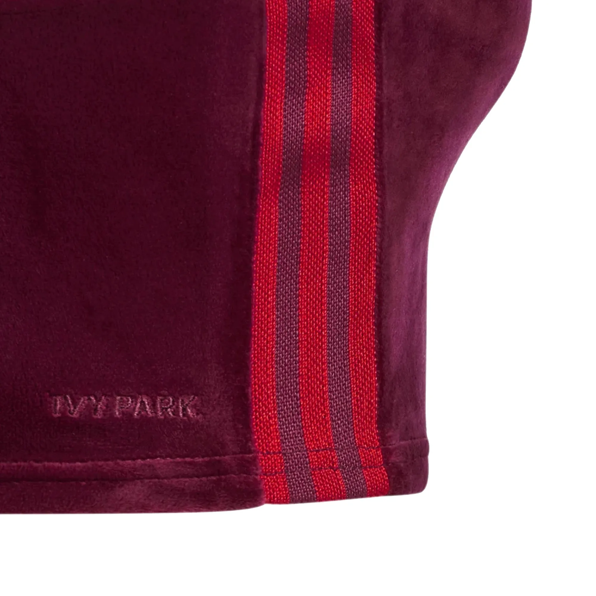 Adidas x Ivy Park Womens Velvet Bralett 'Cherry Wood'