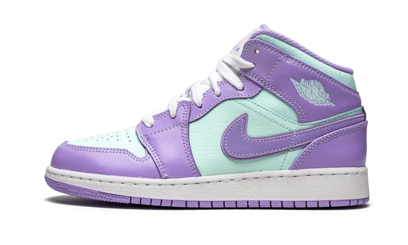 Air Jordan 1 Mid Purple Aqua