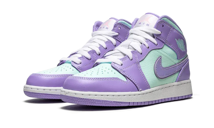 Air Jordan 1 Mid Purple Aqua