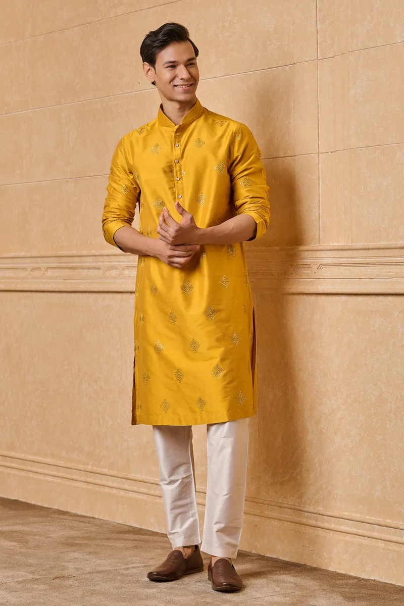 All Over Embroidered Kurta Set