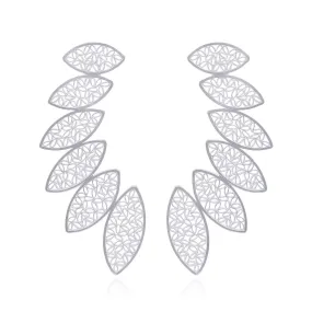 ANGELINA SILVER LARGE EARRINGS FILIGREE