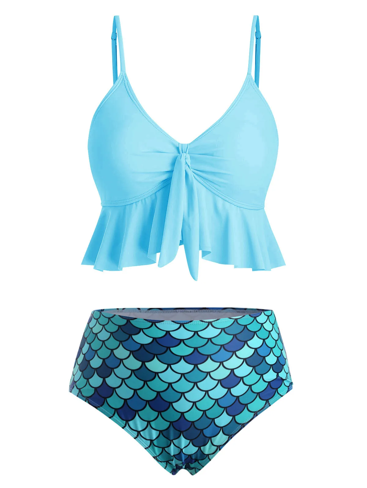 Aqua Luxe Tankini Mermaid Bikini Set