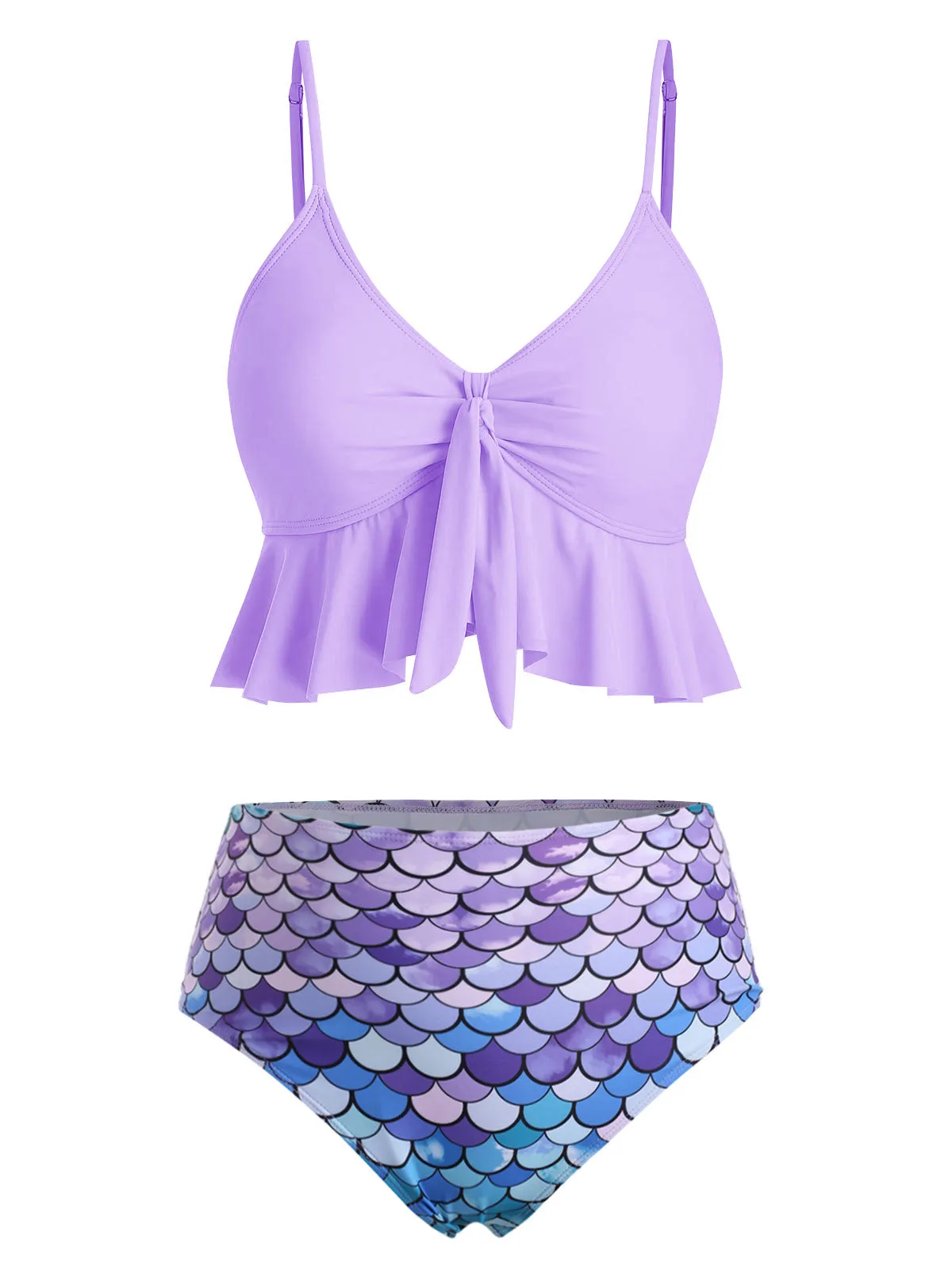 Aqua Luxe Tankini Mermaid Bikini Set