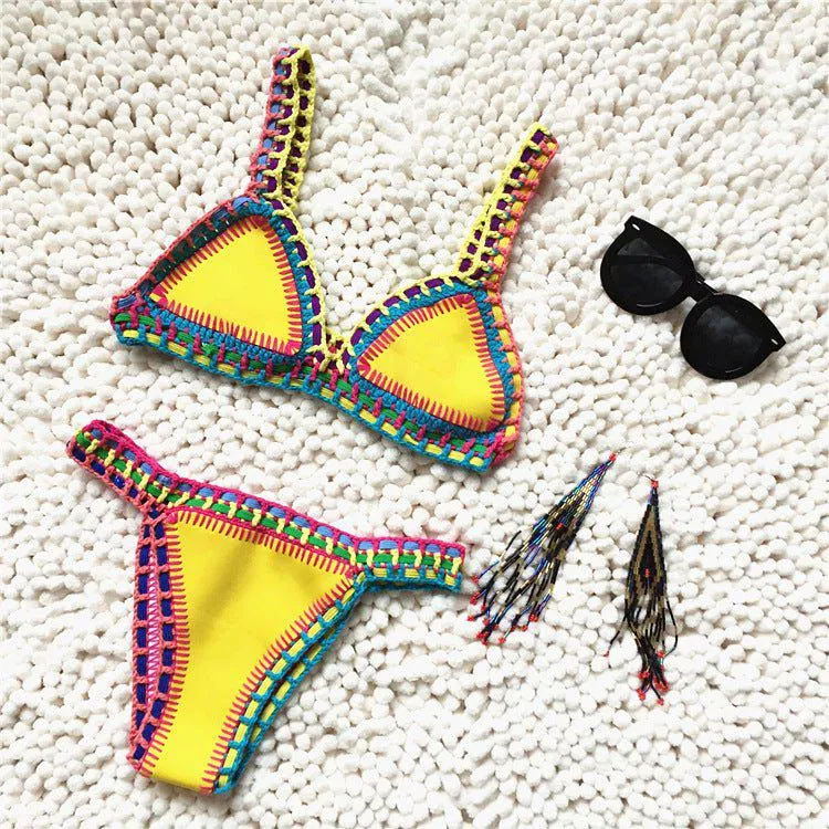 Aria Crochet Neoprene Bikini