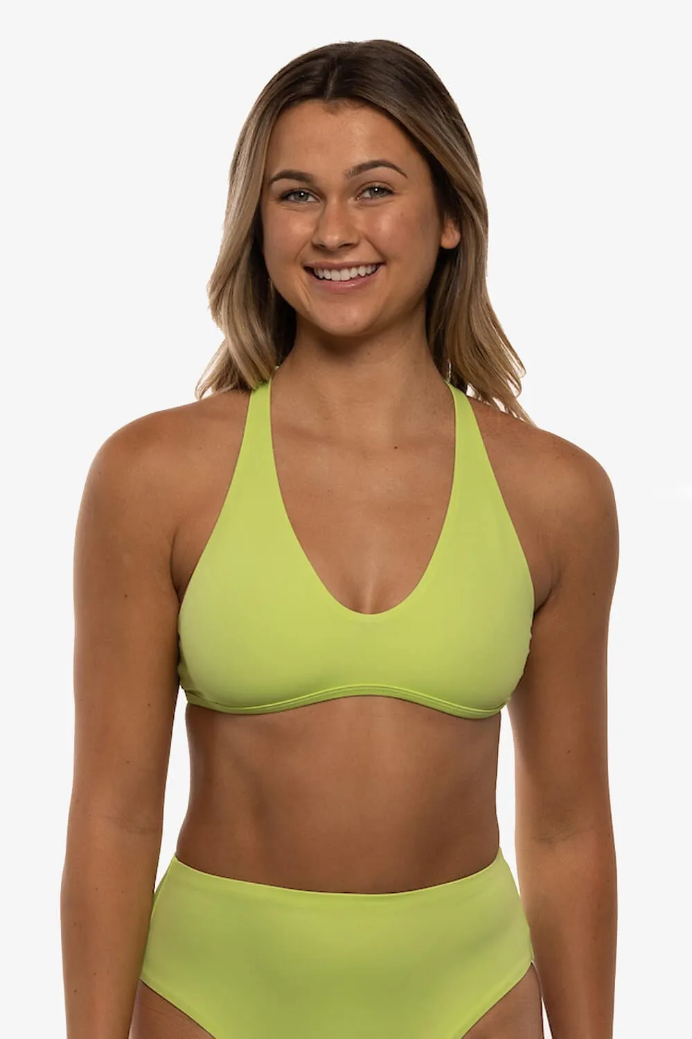 Aster Bikini Top - Limeade