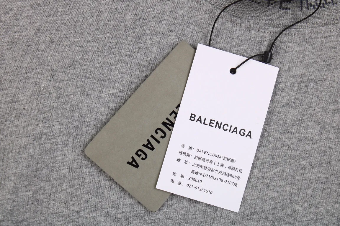 Balenciaga Printed Grey T-Shirt