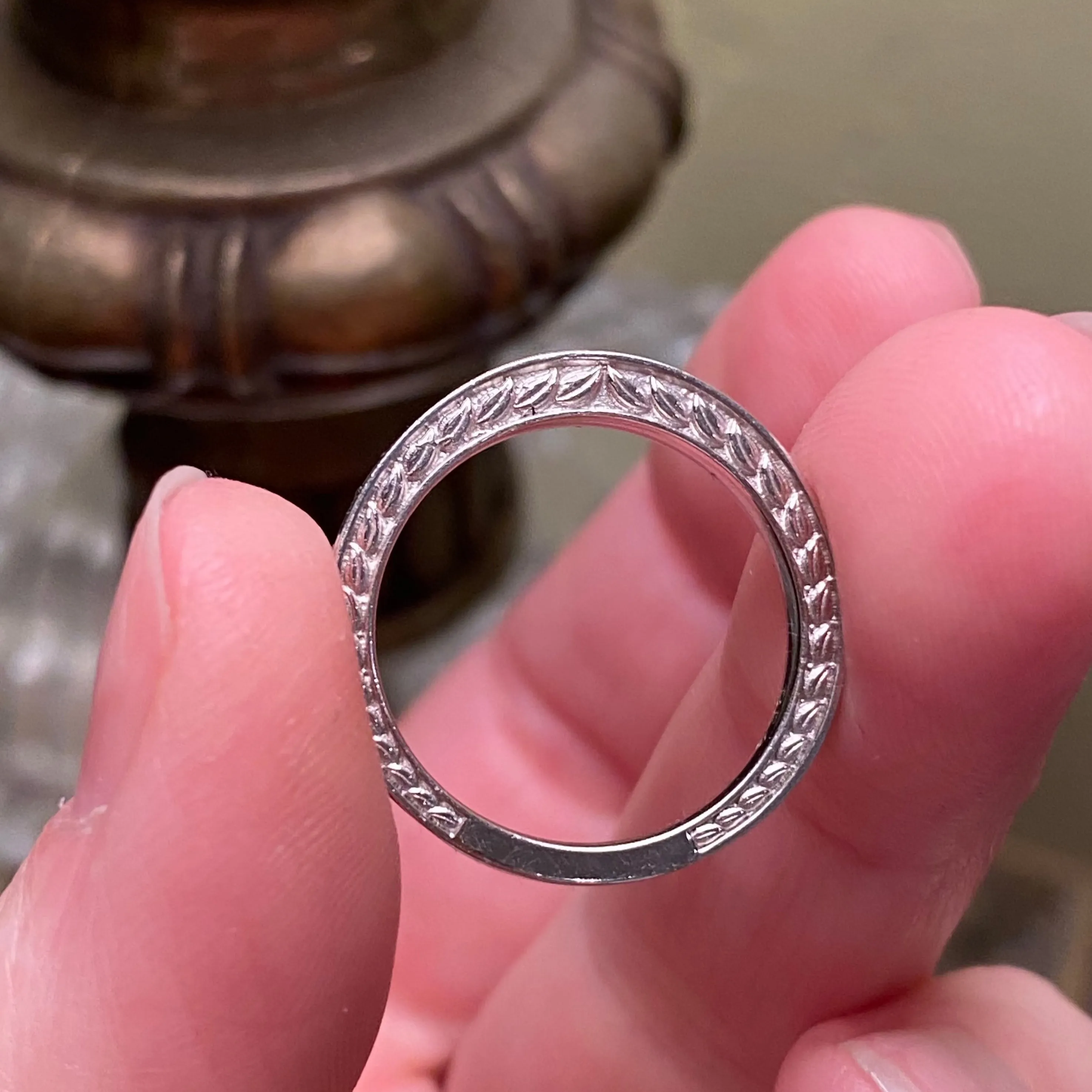 Brilliant Earth Platinum Diamond Band Ring