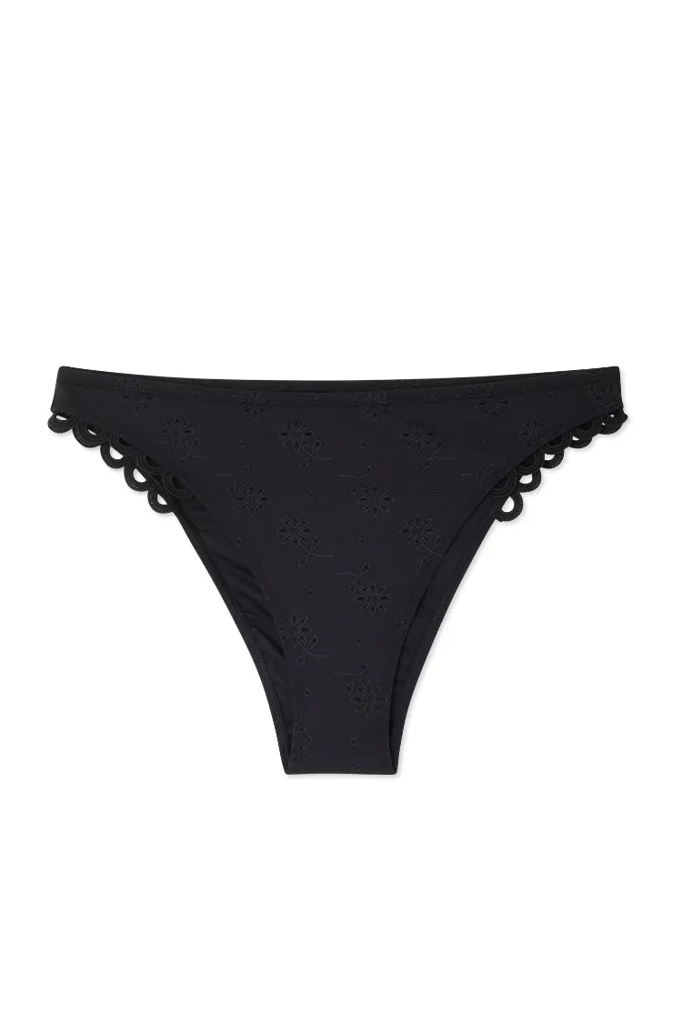 Broderie Black Bikini Brief