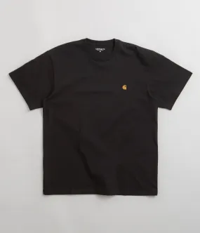 Carhartt Chase T-Shirt - Black / Gold