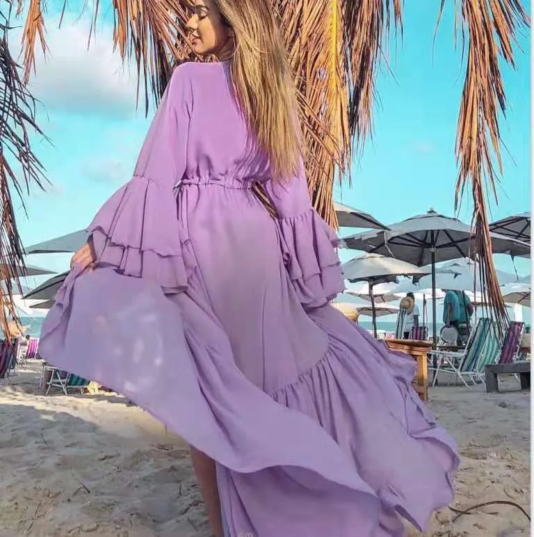 Caribbean Vacation Bikini Cover-up Long Tunic