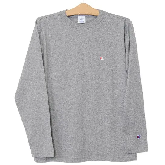 Champion Long Sleeve T-shirt Dark Grey (Size S)