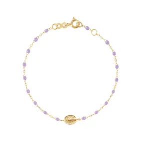 Child Madone Charm Classic Gigi Lilac bracelet, Yellow Gold, 5.9"