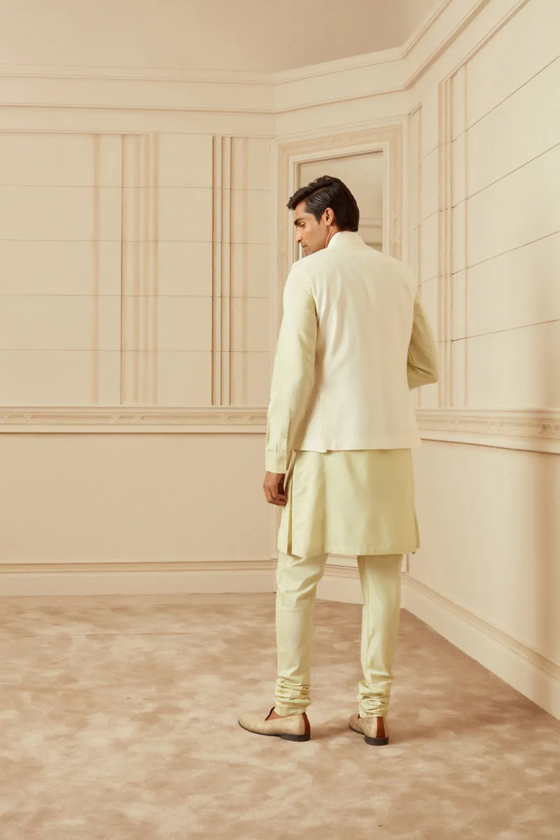 Contrast Kurta Bundi Set