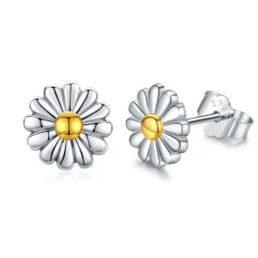 Daisy Stud Earrings 925 Sterling Silver Daisy Flower Earrings Daisy Gift for Women