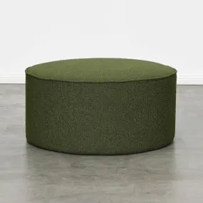 Darcy and Duke Belamy Piped Ottoman Large Forest Green