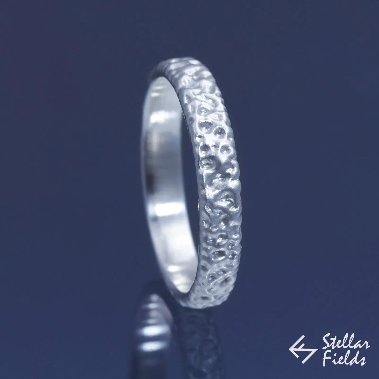 Diamond Modern Textured Wedding Ring Set