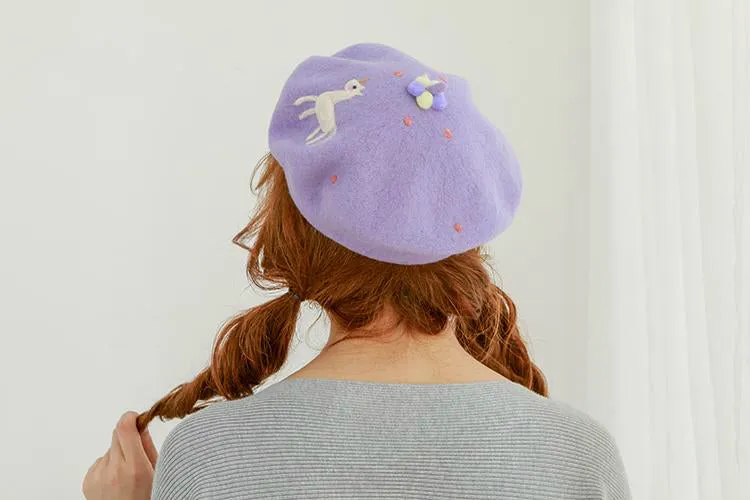 ''DREAM HORSE'' PURPLE BERET BY51036