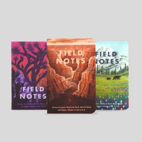 Field Notes Series B: Grand Canyon Joshua Tree Mount Rainier 3-Pack Notebook