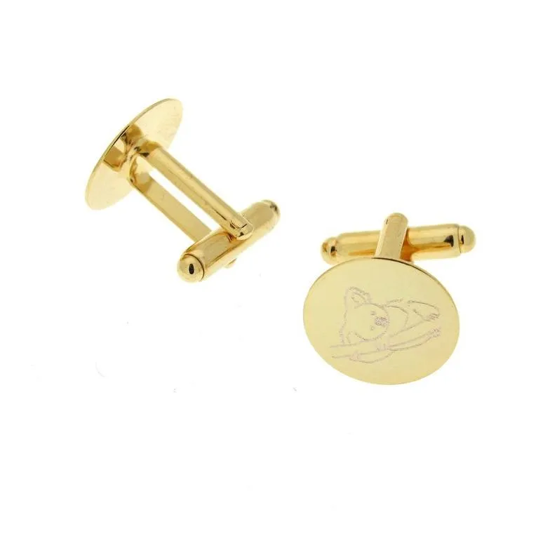 Gold Cuff Links - Groomsmen Gift