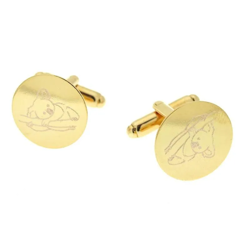 Gold Cuff Links - Groomsmen Gift