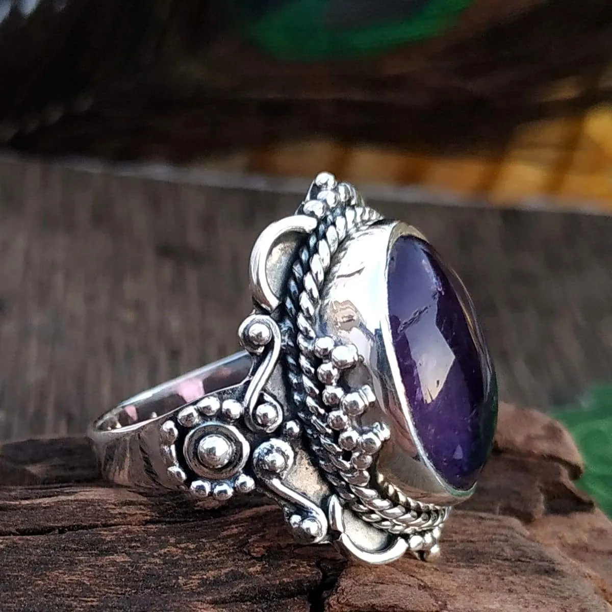 Handmade Vintage Amethyst Ring