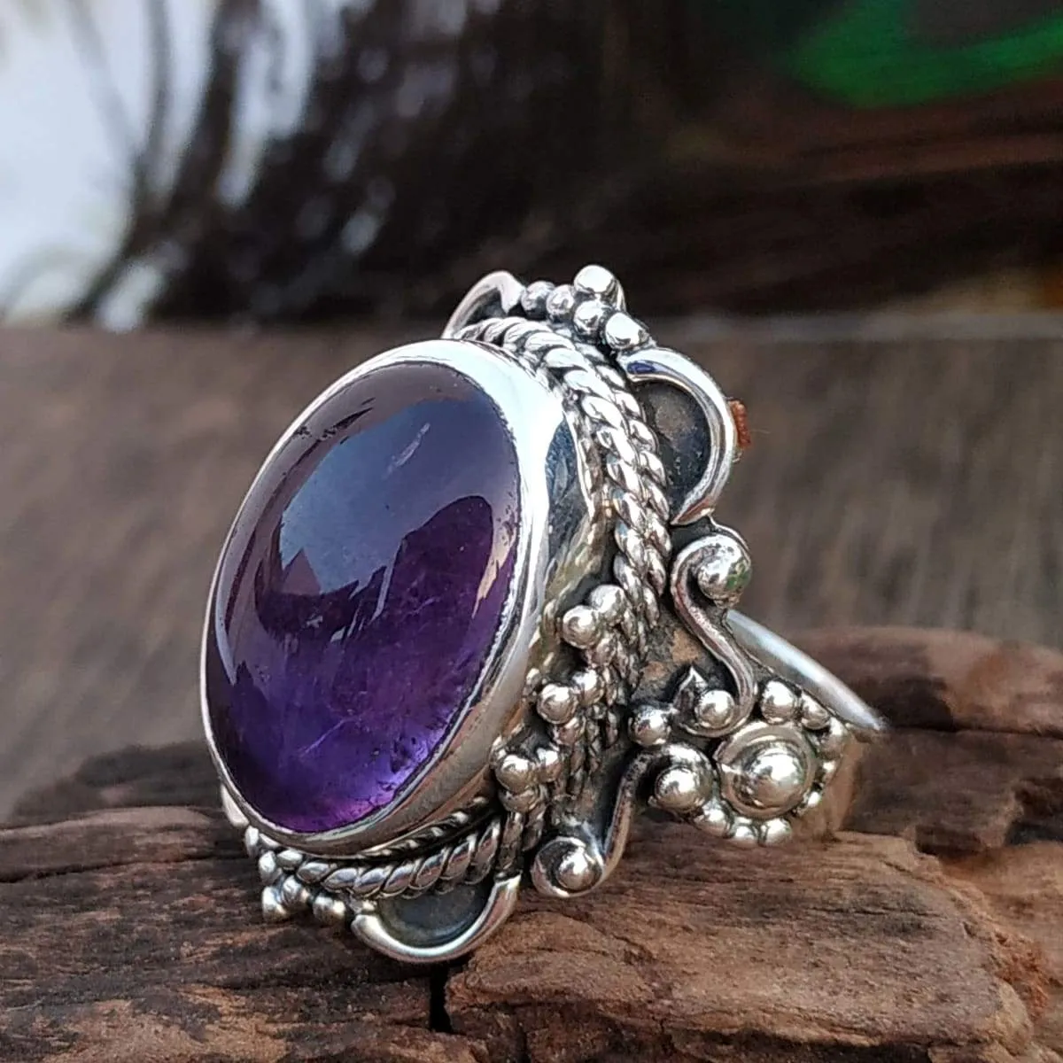 Handmade Vintage Amethyst Ring