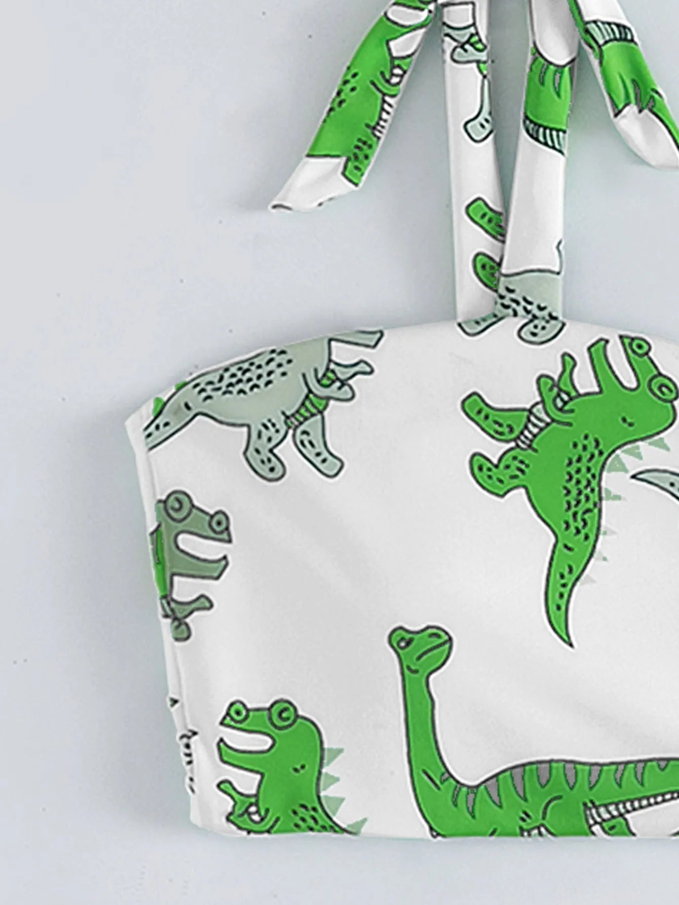 Hear Me Roar – Bikini mit Dinosaurier-Print und hoher Taille