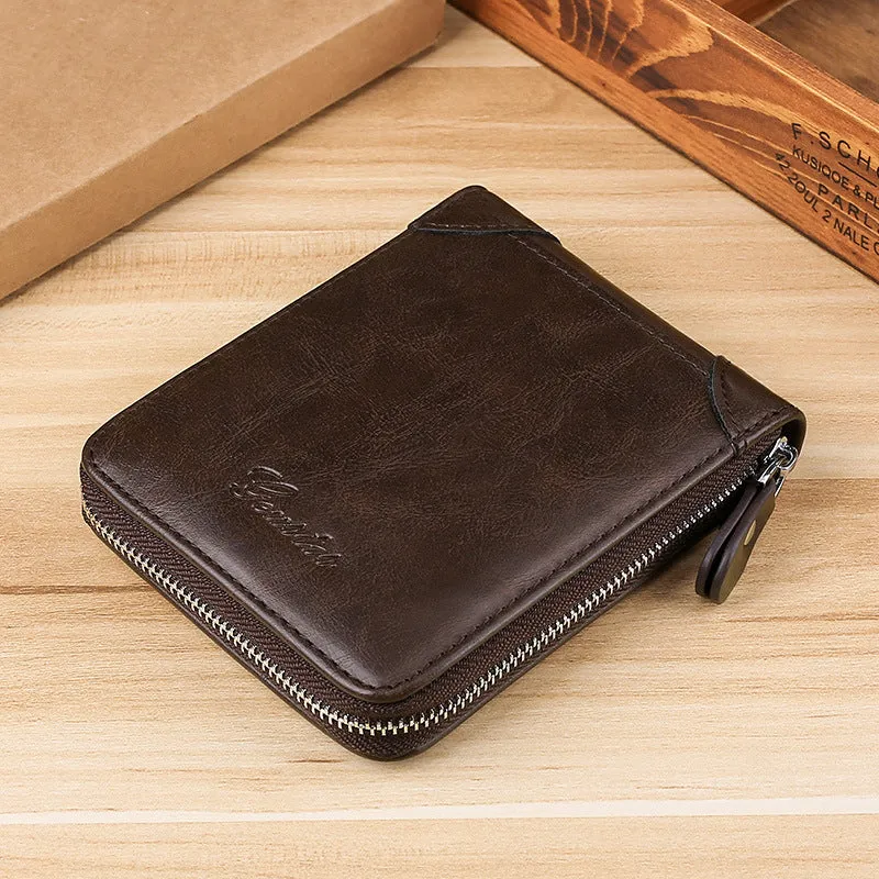 INSTOCK-New men's wallet Korean style fashionable casual wallet