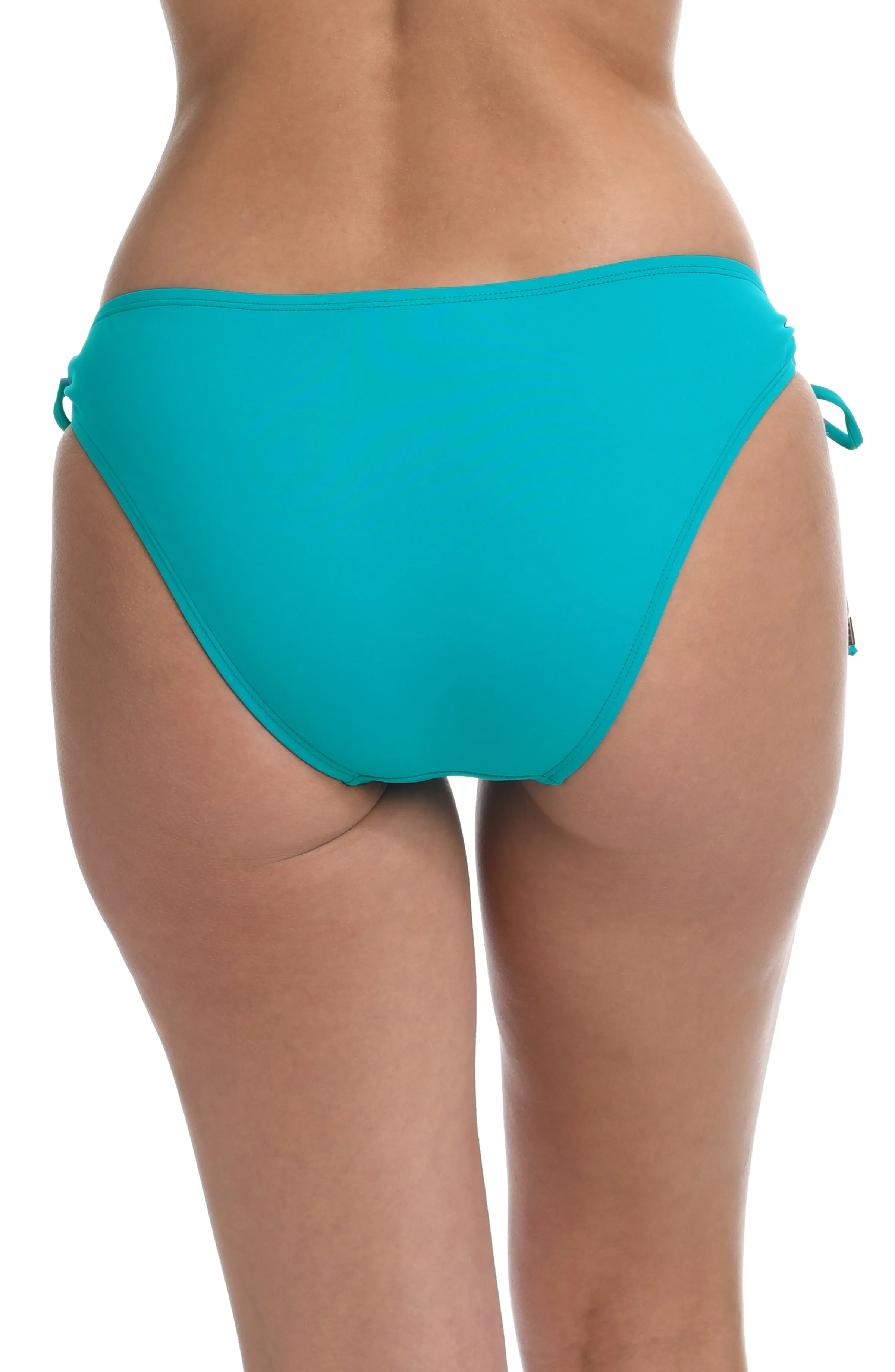 Island Goddess Side Tie Hipster Bottom - Turquoise - FINAL SALE