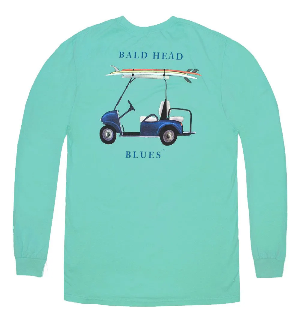 Island Tee - Long Sleeve Golf Cart - Seafoam