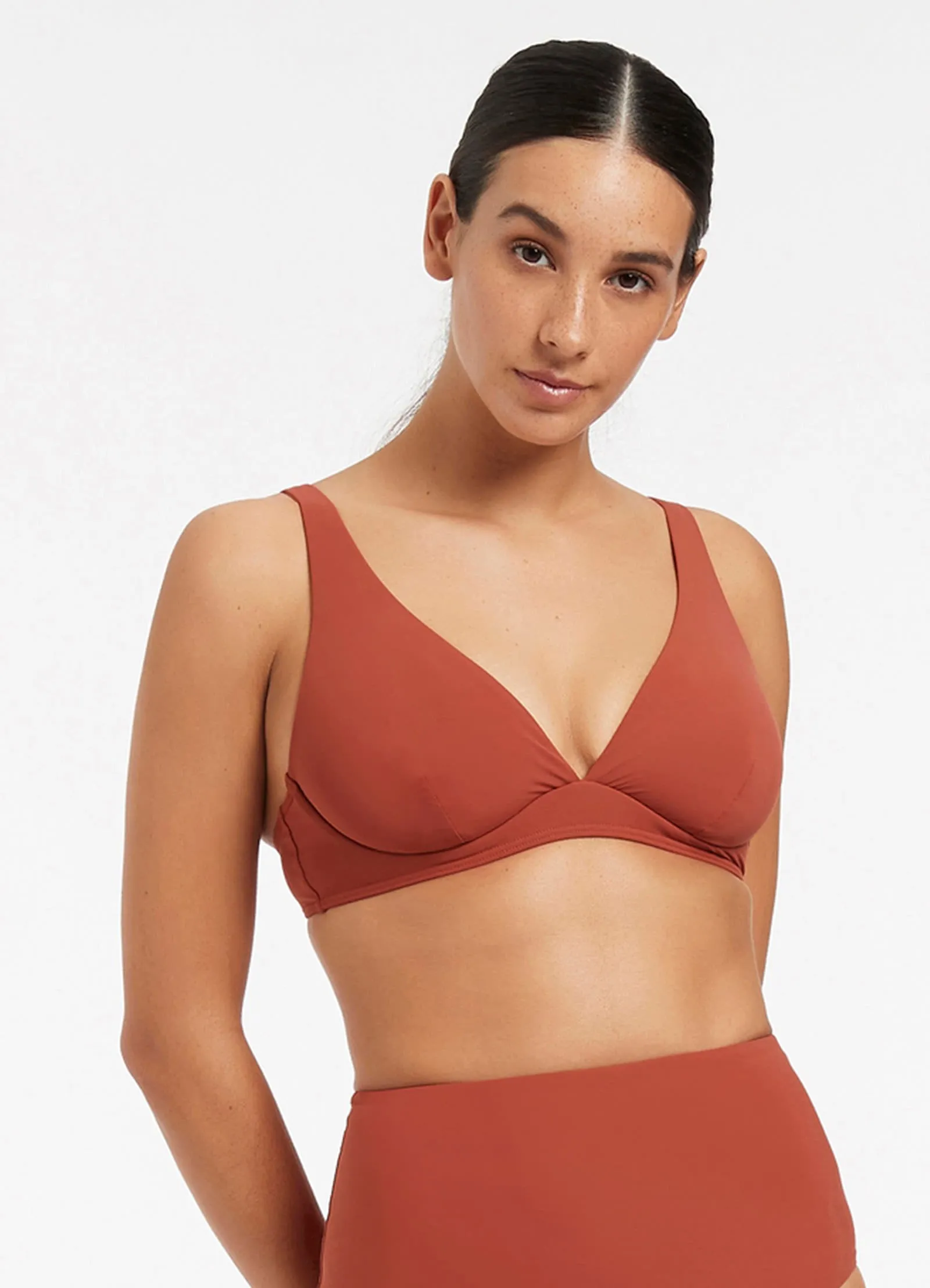 JETSET D/DD Underwire Bikini Top - Russet