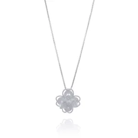 LOTUS SILVER PENDANT NECKLACE FILIGREE