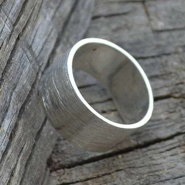 Matte Finish 925 Sterling Silver Nickel-Free Band Ring, Anniversary Gift, Mens Wedding