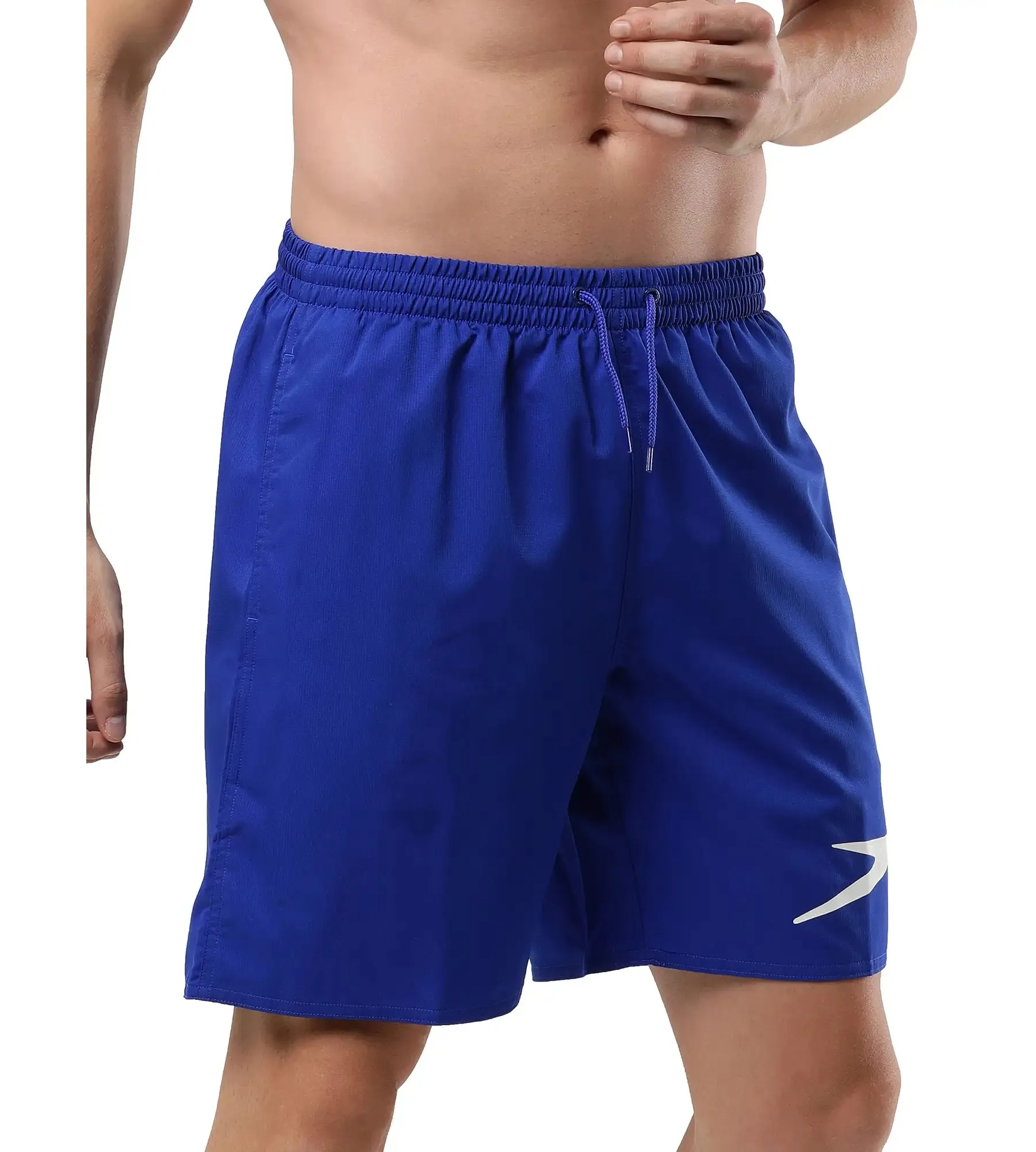 Men's Essential Placement Printed Watershorts - Chroma Blue  &  White