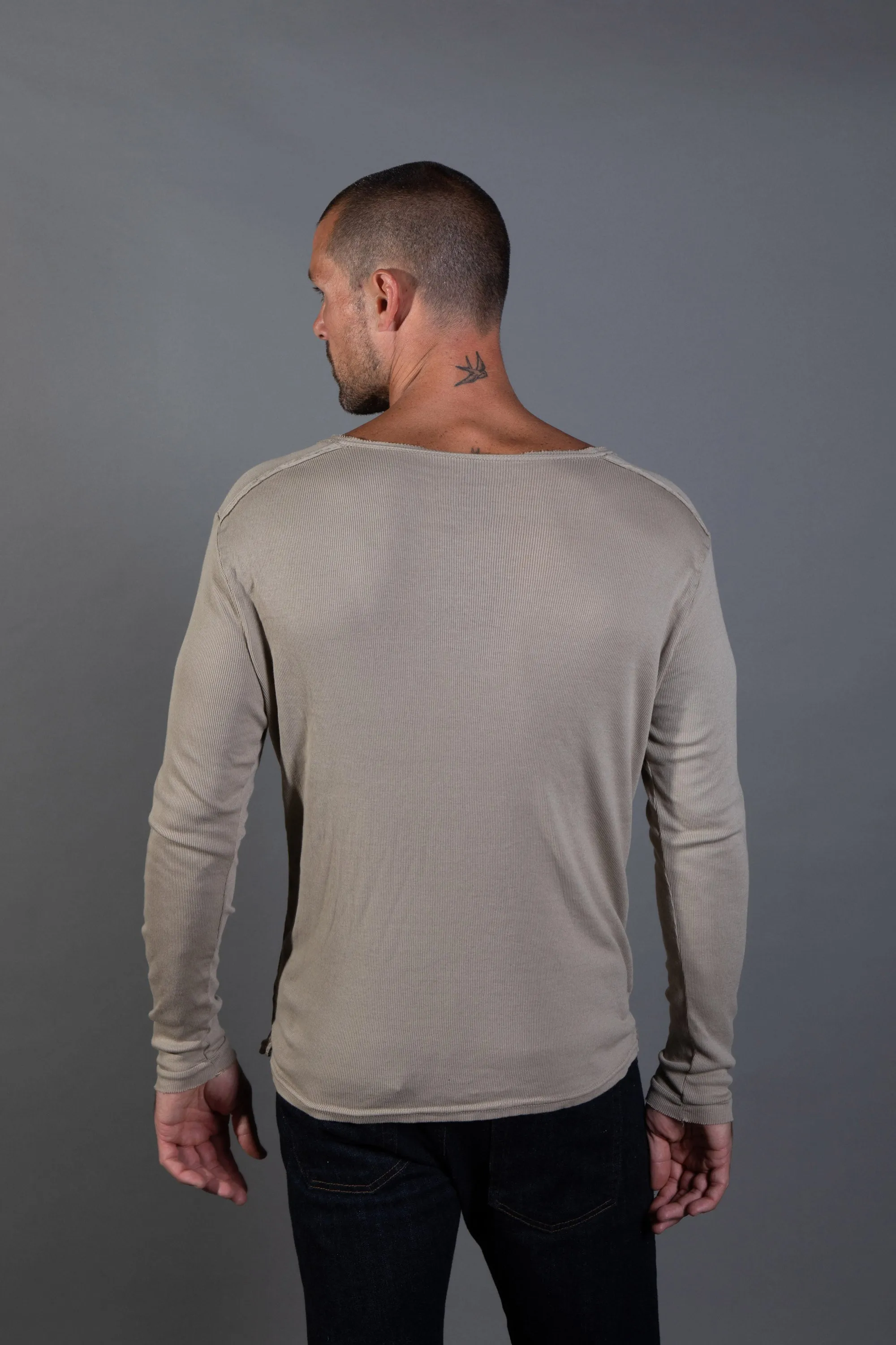 Men's Long Sleeve Henley