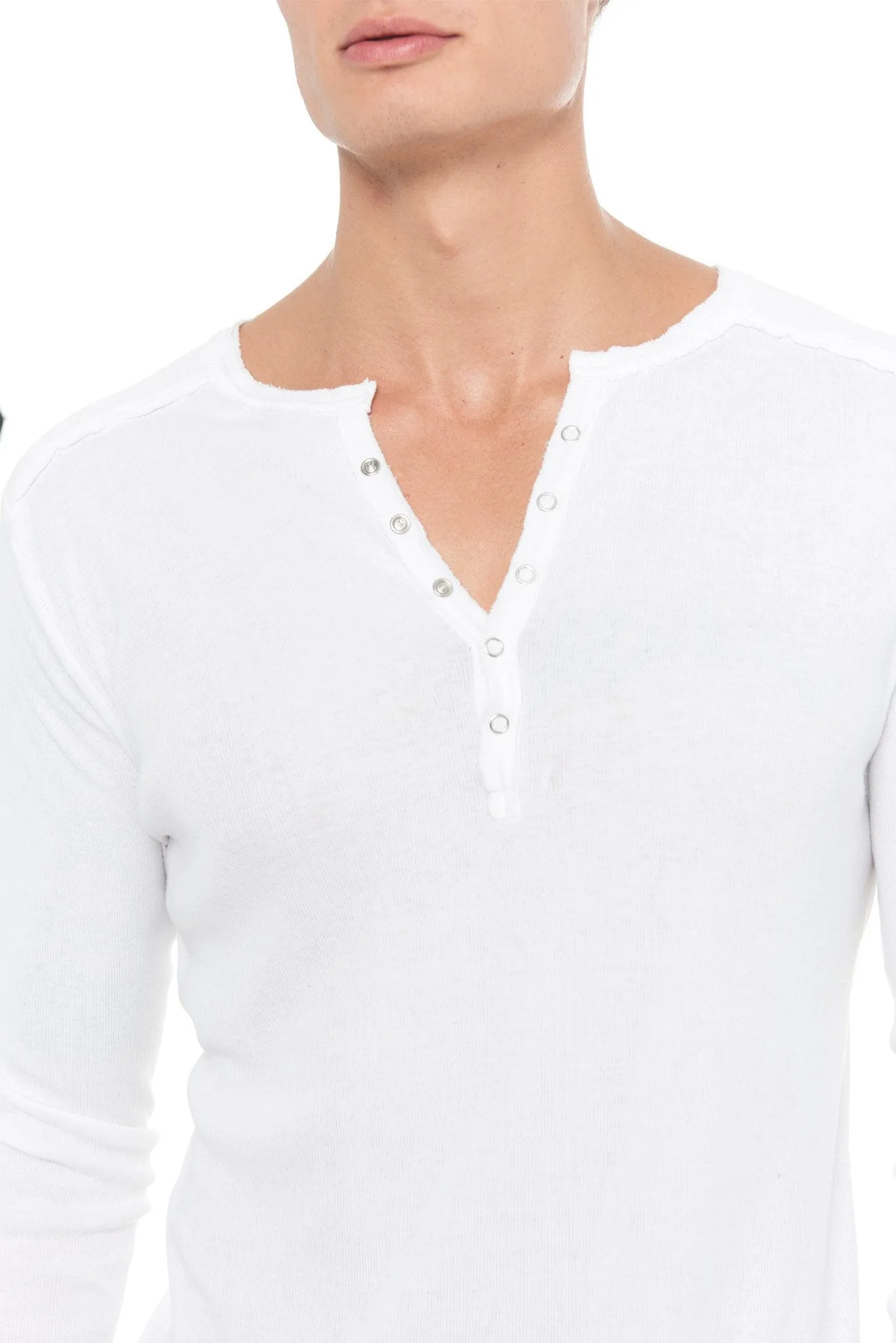 Men's Long Sleeve Henley