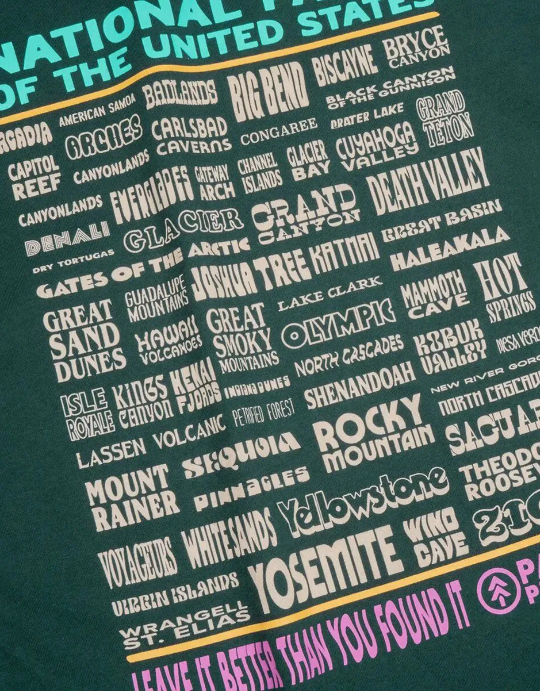 National Parks Lineup Pocket Tee