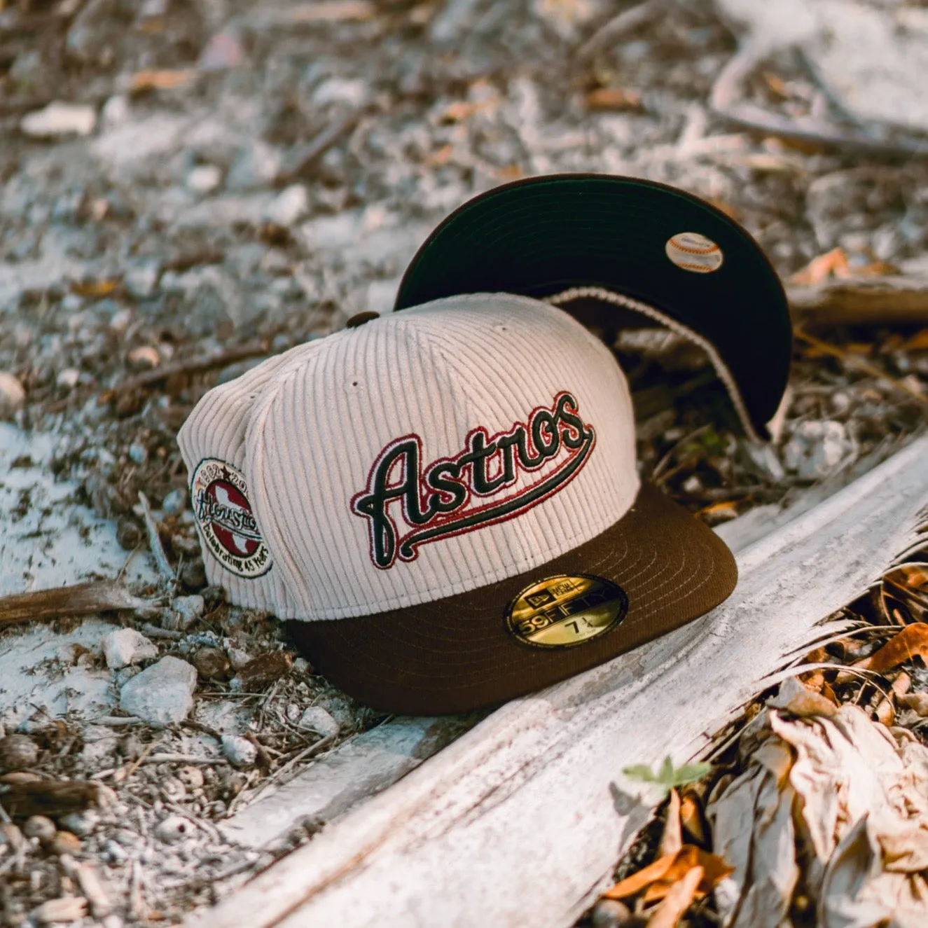 New Era Houston Astros 45th Anniversary Green UV (Corduroy Cream/Mocha)