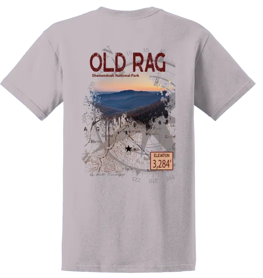 Old Rag Shenandoah National Park 100% Cotton Midweight Unisex T-Shirt