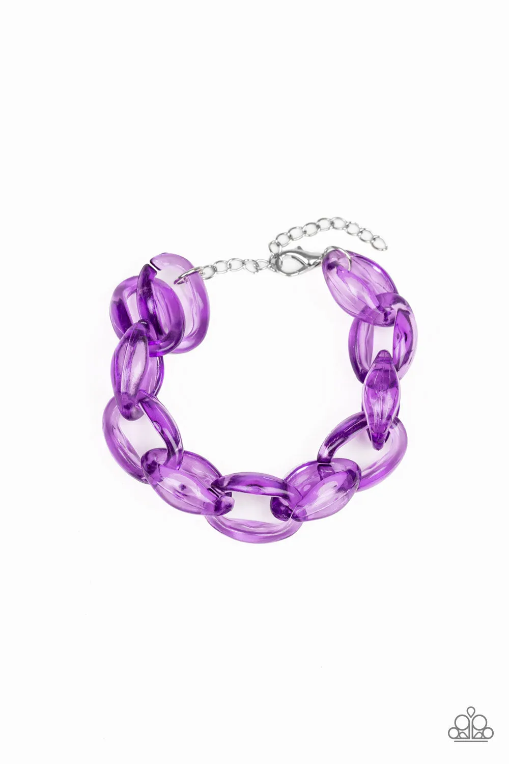 Paparazzi Accessories  - Ice Ice Baby #B8 Peg - Purple Bracelet