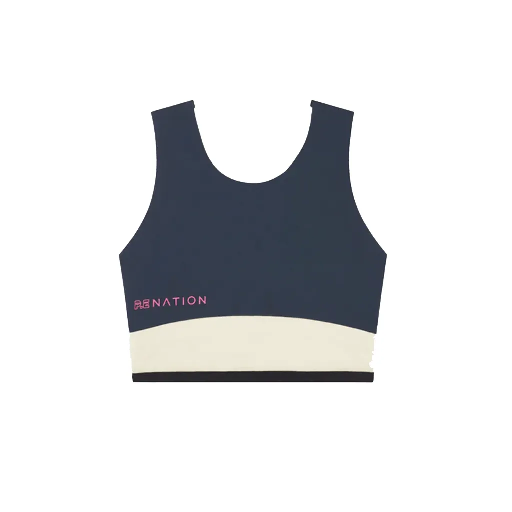 PE Nation Midnight Navy Outline Sports Bra X-Small