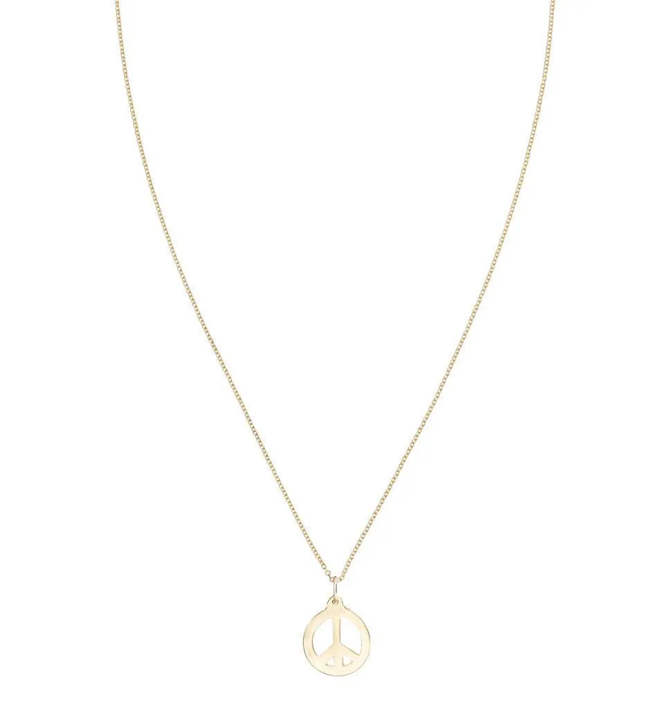 Peace Sign Cutout Charm