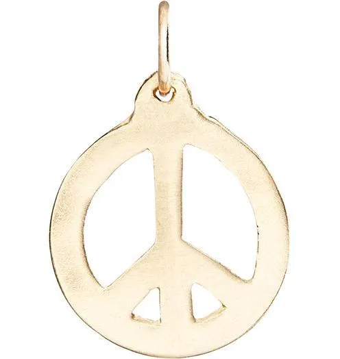 Peace Sign Cutout Charm