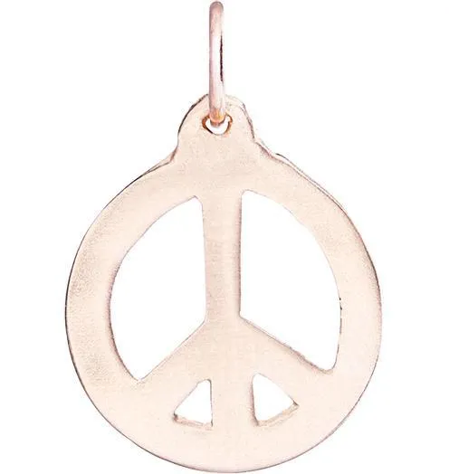 Peace Sign Cutout Charm