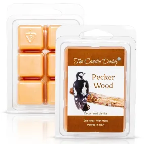 PECKER WOOD - CEDAR AND VANILLA SCENTED -  WAX MELT