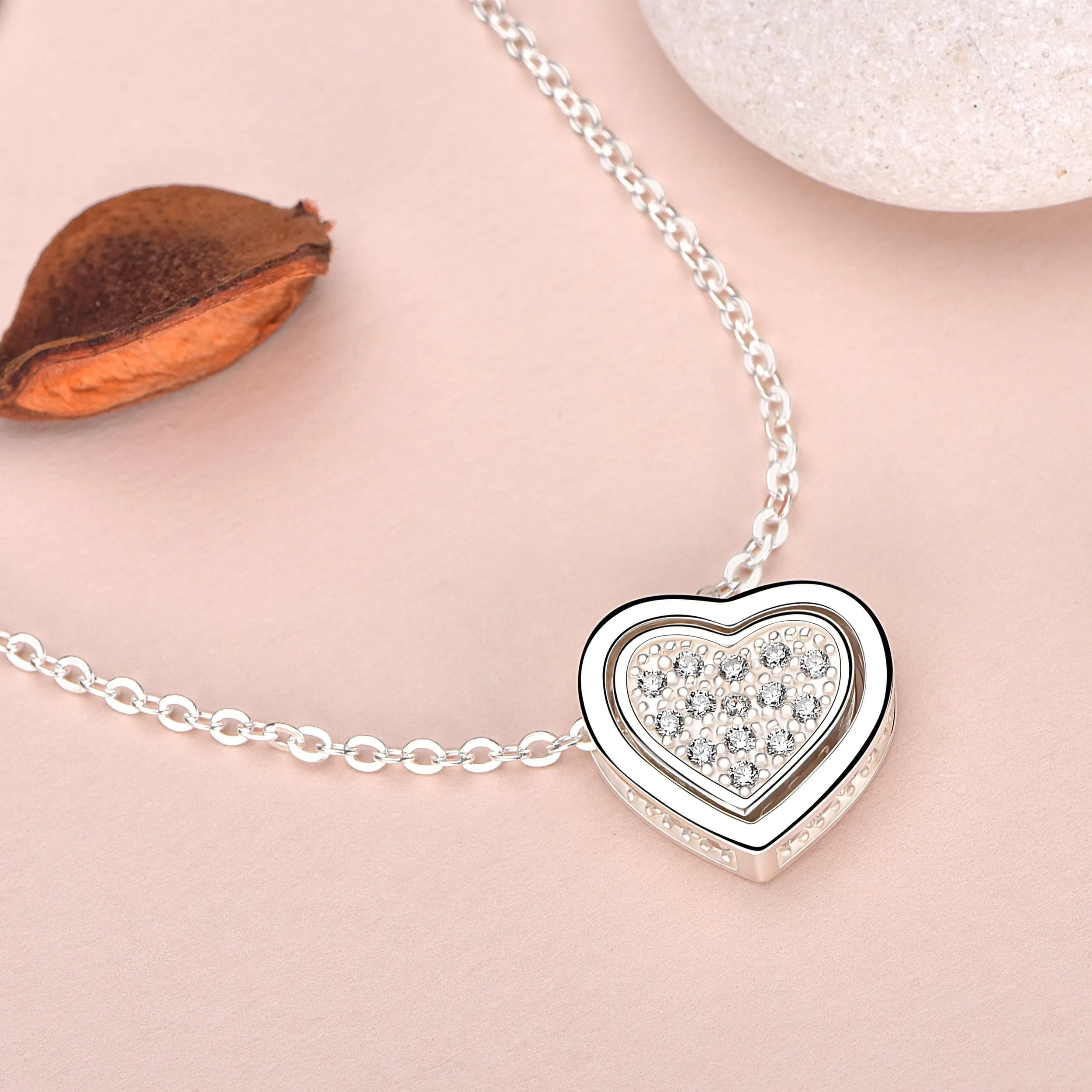 Petite Sterling Silver Heart Necklace