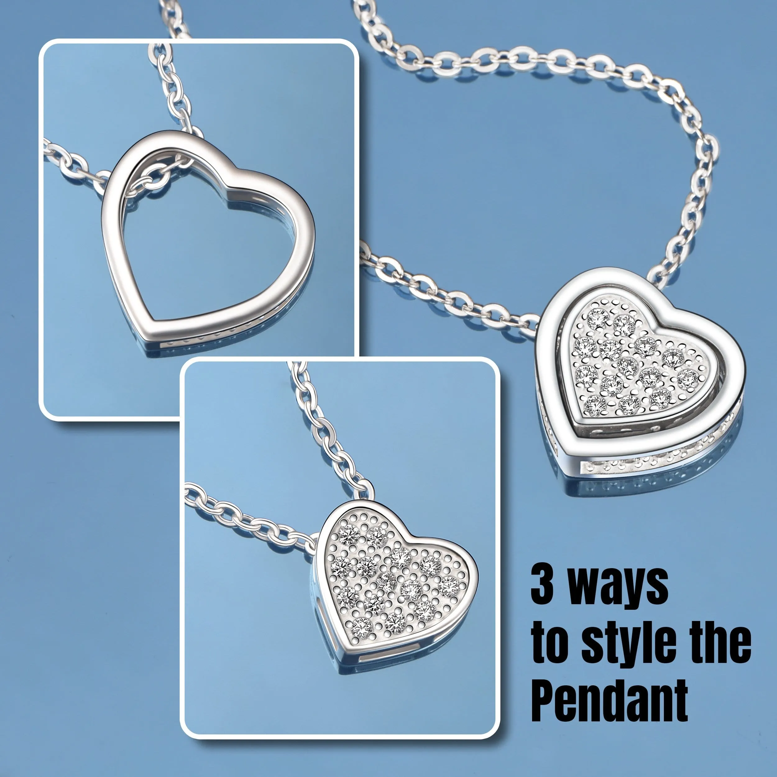 Petite Sterling Silver Heart Necklace